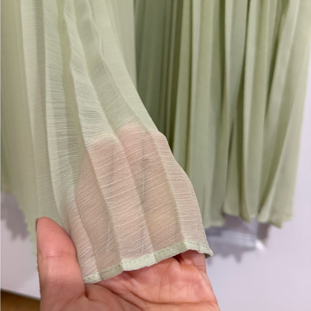 ALEXIS Sunniva Strapless Pleated Maxi Dress Gown Sage Green NEW with tag - Picture 6 of 14